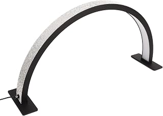 22 Inch Half Moon Nail Desk Lamp, 3000K-6000K Half Moon Light for Lash Extensions, Beauty, Skincare, Eyebrows, Tattoo, Nail Tech Lamp with Stepless Dimming and Color Temperature (US Plug)