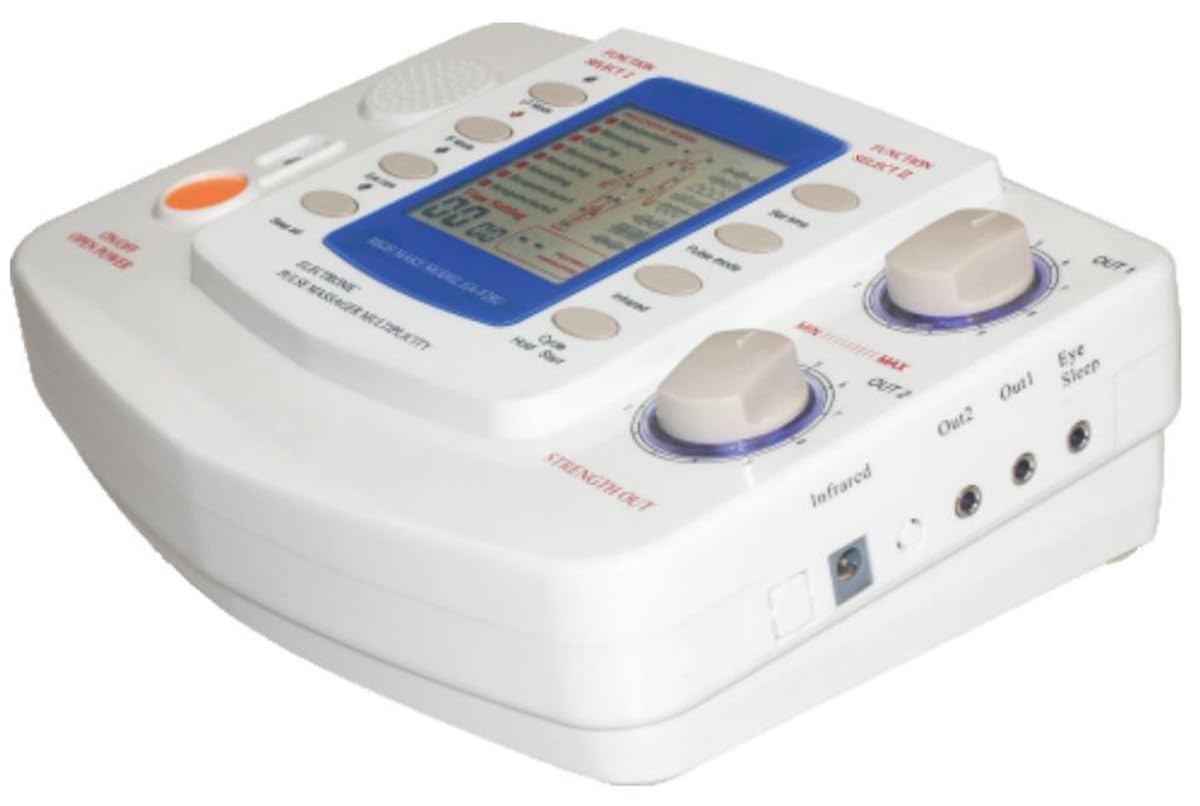 Ririfs Color Electronic Pulse Massager Medical Therapy Muscle Stimulator Equipment Therapy With Eye And Foot Massage(Pulse Massager)
