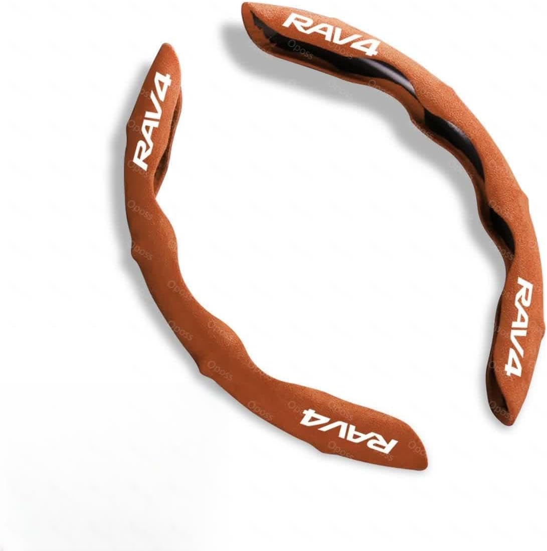 RAV4 ハンドルカバー 車用 ステアリングカバー ション 夏 汗の吸収 アンチスリップ 超薄型 ホイールカバー グリップ RAV4