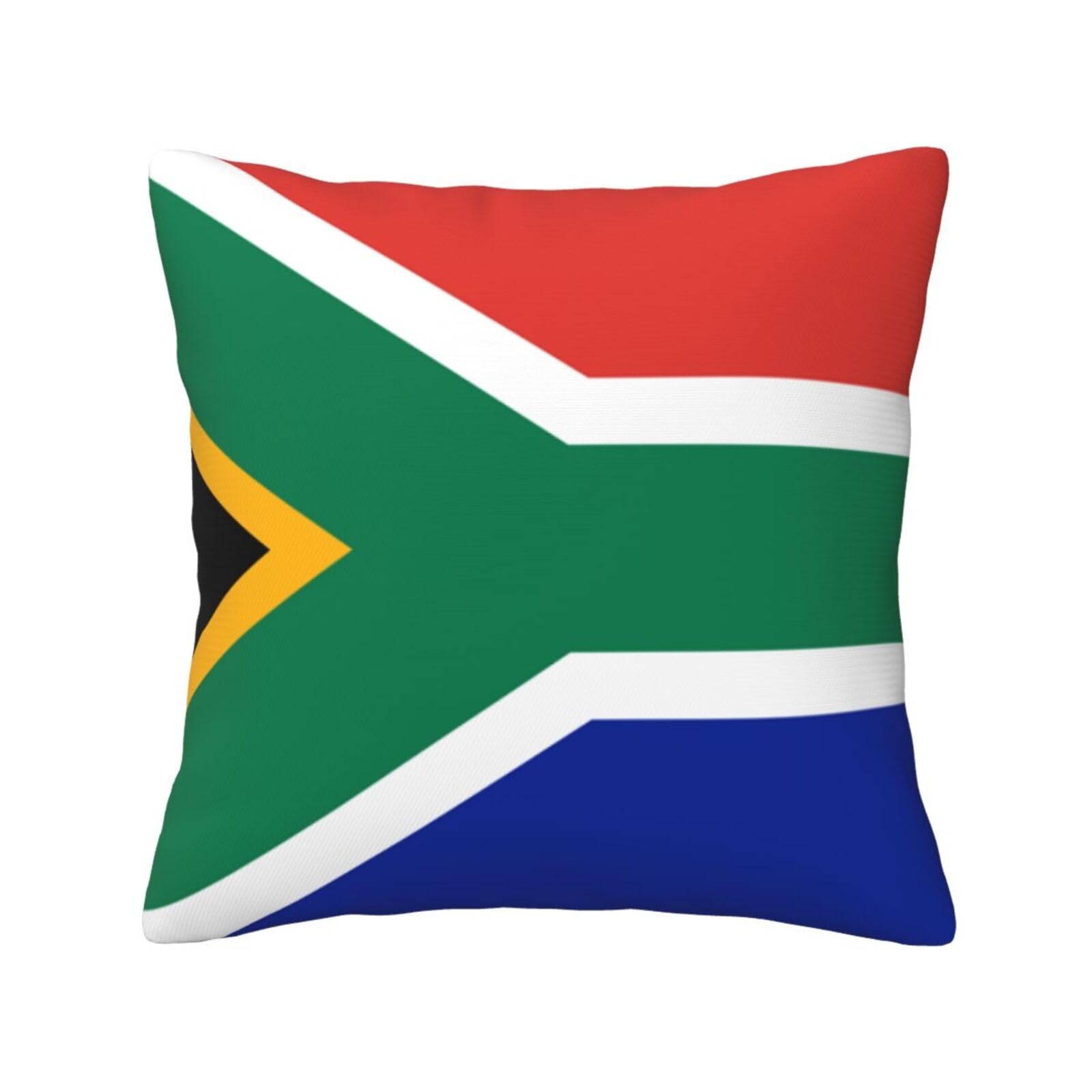 FFSHKOWE South Africa flag Decorative Throw Pillow Cover Double-Sided Printed Cushion Cover for Sofa Couch Bed Chair 40 x 40cm