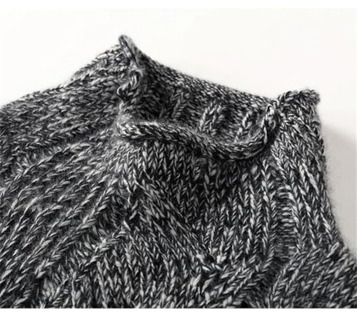 Mens Sweaters Vintage 100% Cashmere Turtleneck Business Knitted Pullover Jumper4