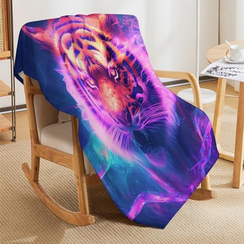 Plaid tigre doux et chaud pour vos siestes sur le canapé - 7