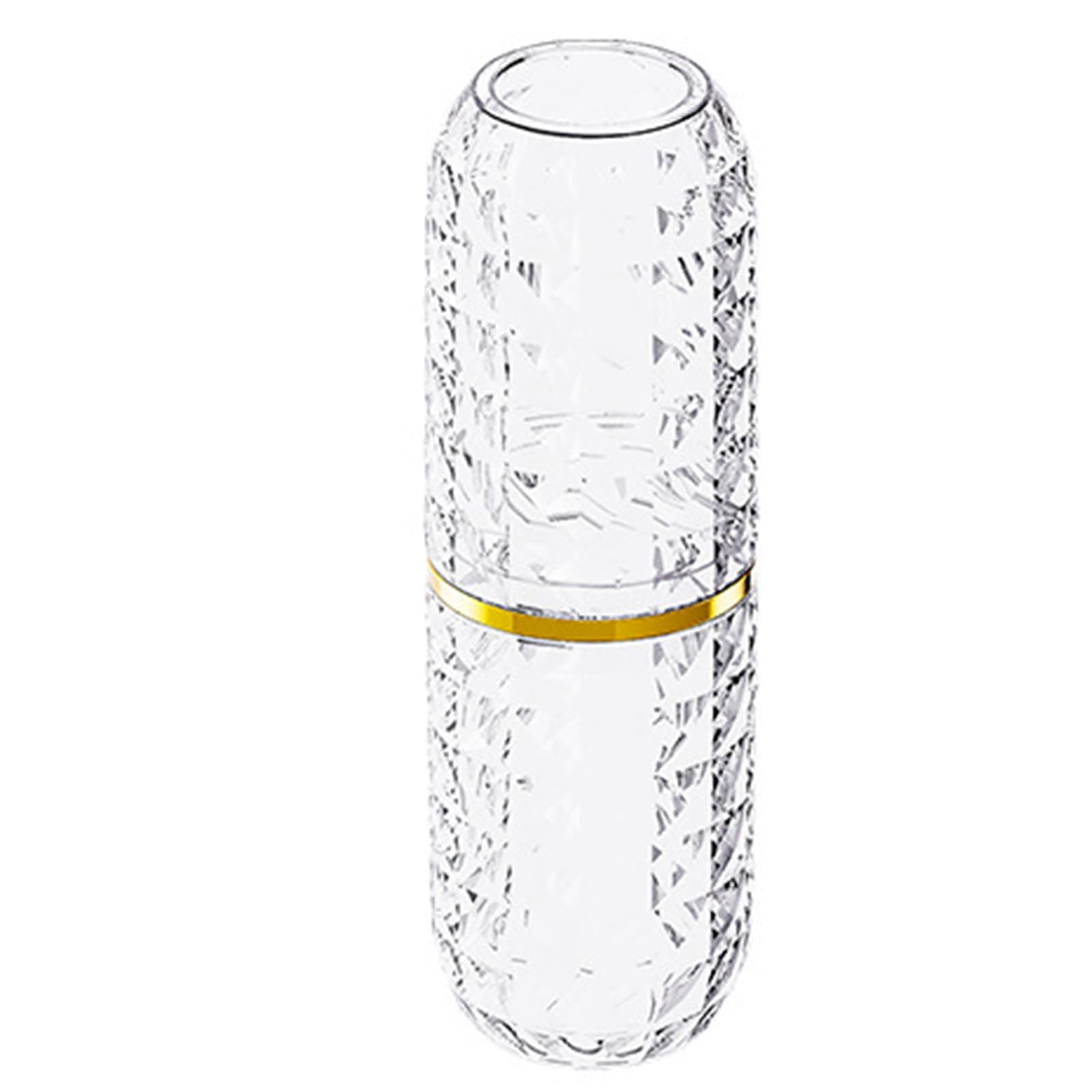 Tfaoys Transparent Portable Toothbrush Cup Bathroom Toothpaste Holder Storage Case Organizers Toiletries Storage Cup Travel Toothbrush Case