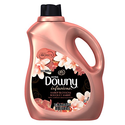Downy Ultra Infusions Liquid Fabric Conditioner, Amber Blossom Scent, 103 Fl Oz