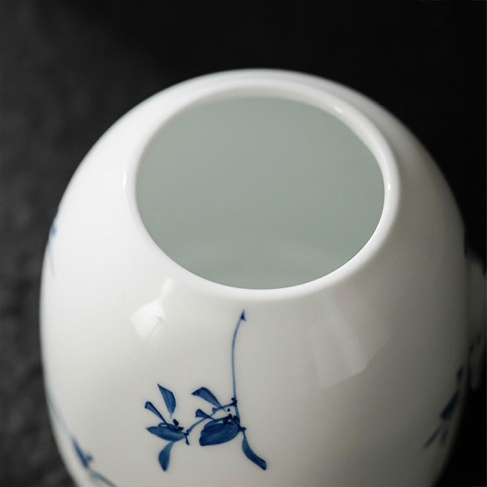 Kanister für Tee, Kaffee und Zucker Handbemalte Orchideen-Teekanister aus Keramik