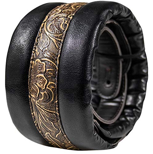 Correa de Guitarra Leather Suave Neopreno 9cm para Bajo Acustica Western Electrica Guitarra Clásica Vintage Tartán Botón (amarillo)