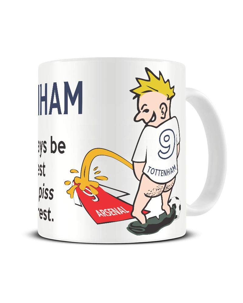 Shaw T-ShirtsShaw T-Shirts Wee On The Rival's Shirt | Football Fan Rivalry Mugs | Great Funny Gift for a Football Supporter Present Coffee Tea Mug Cup (Tottenham V Arsenal) WE26