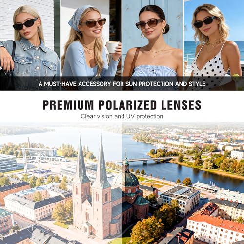Image of JASPIN Rectangle Sunglasses for Women Men Trendy Y2k Retro 90s Sun Glasses UV Protection Cool Square Frame