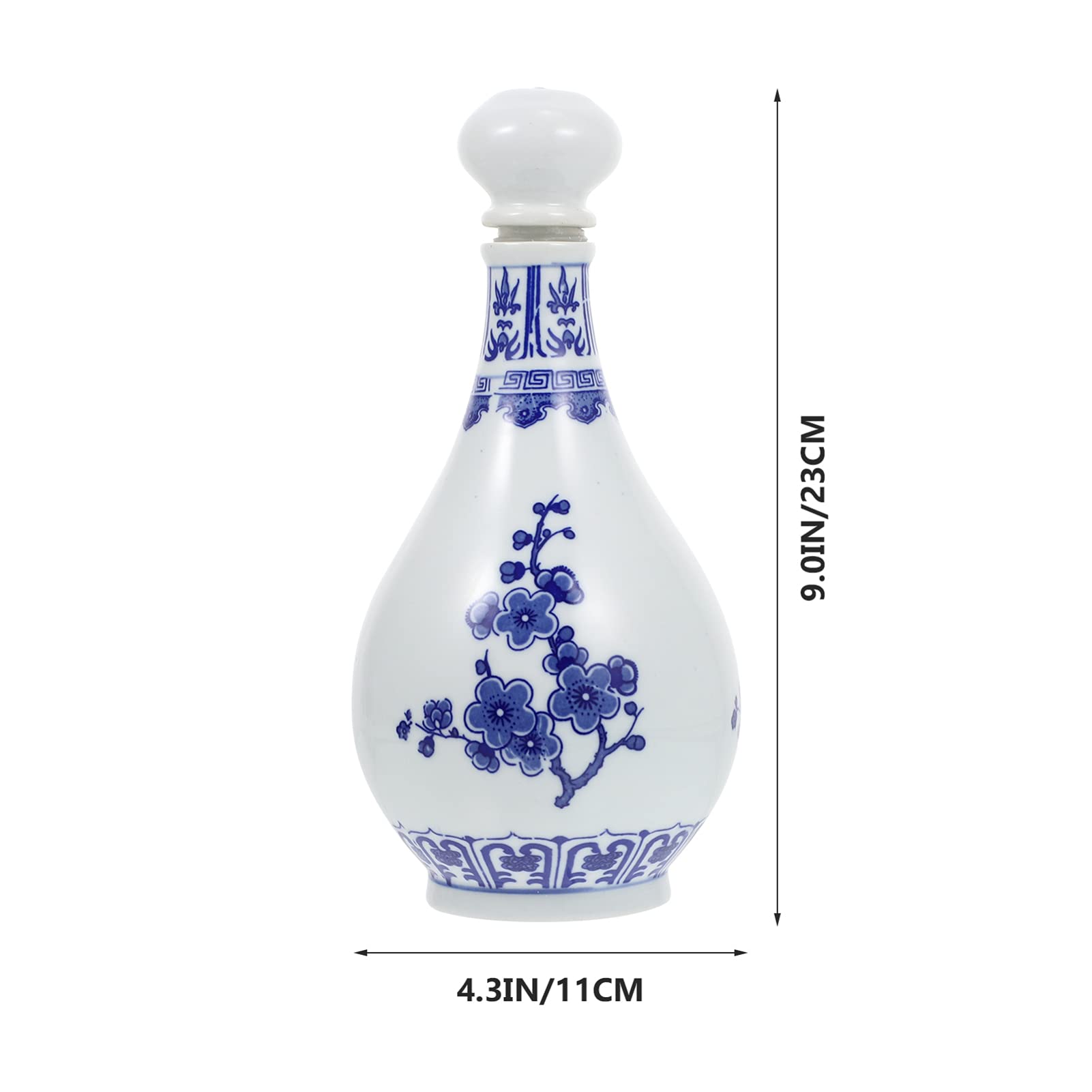 Tasses à saké Bouteille en céramique Bouteille vide Bouteille d'alcool chinoise Bouteilles de brassage à domicile Bouteilles de jus Bouteille de vase en porcelaine for la décoration intérieure Bouteil