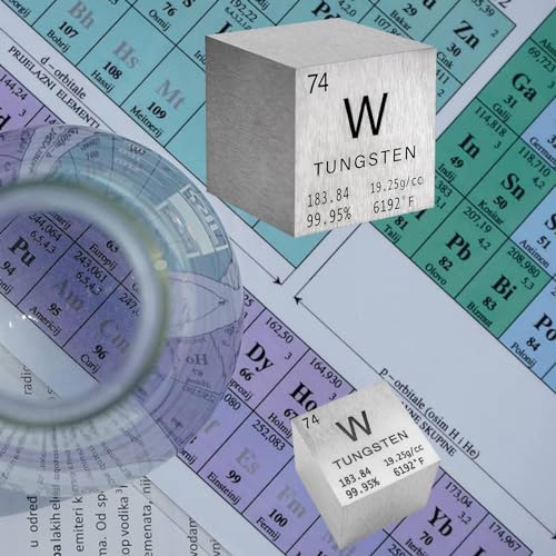 Bflctgcf HZJWHYW Tungsten Cube Metal Density Cubes Pure Metal High Density Element Cube For Element Collections Lab Experiment Material Hobbies Diy Teacher Science Creative Gift thumb #3