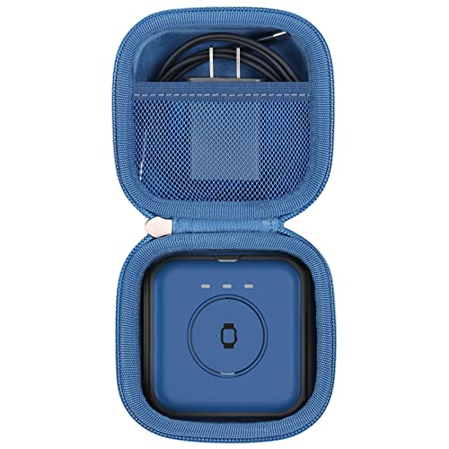 khanka Hard Travel Case Replacement for Iseyyox/RTOPS/Hicober/UCOMX Nano 3 in 1 Wireless Charger,Magnetic Foldable Charging Station, Case Only (Blue)