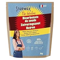 STARWAX - Haushaltsnatron - Reinigt, entfettet, neutralisiert Gerüche und lässt das Haus glänzen - Unverzichtbar bei der Pflege des Hauses - 100% natürlichen Ursprungs - Ecocert - 1 kg