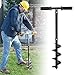 Produktbild EUNEWR Handerdbohrer Garten Erdlochbohrer,Schnecken Spiralbohrer mit Griff,Fachmann Erdbohrer Metallbohrer Turboplanter für Bohrmaschine,Um Blumen und SträUcher Einzupflanzen