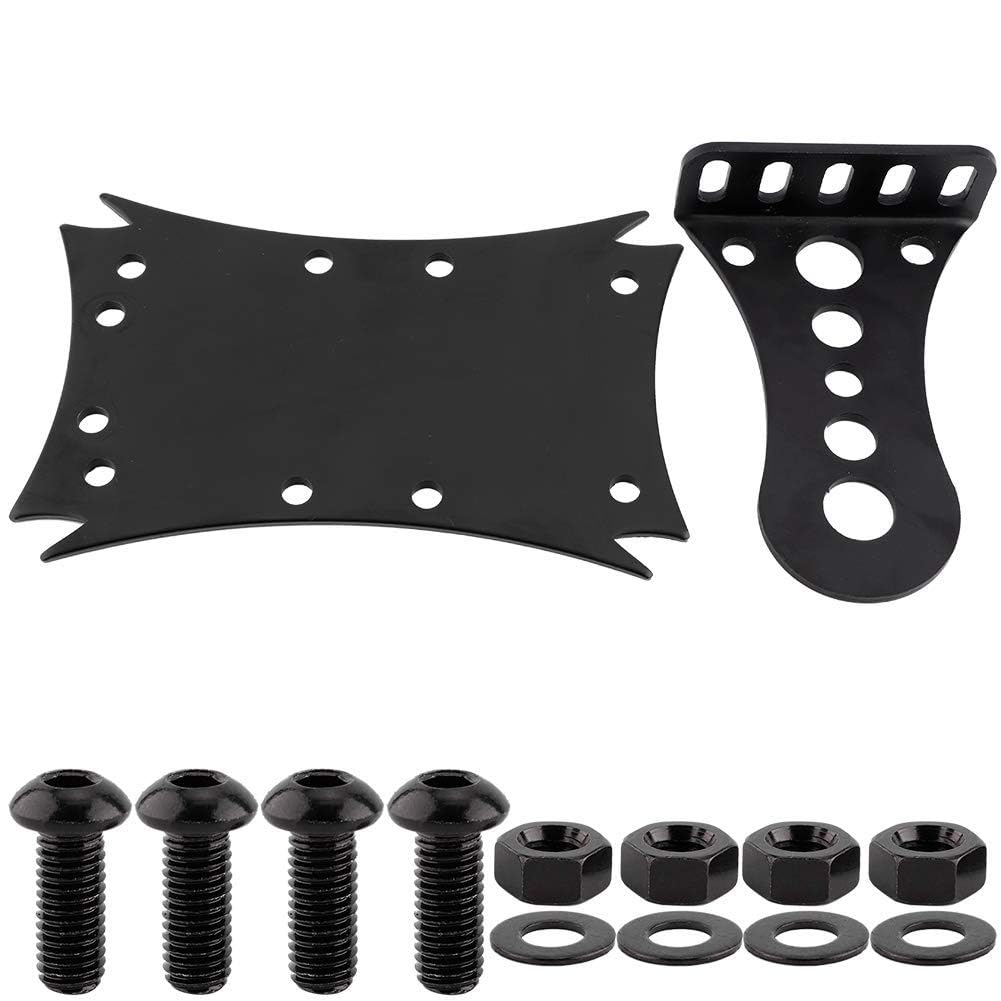Support Arrière Moto Universel, Porte-Plaque d'Immatriculation Rétro pour Moto, Support de Stationnement pour Garage et Exposition