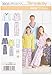 Simplicity Easy To Sew Children's, Men's and Women's Pajamas Sewing Pattern, Child Sizes XS-L and Adult Sizes XS-XL