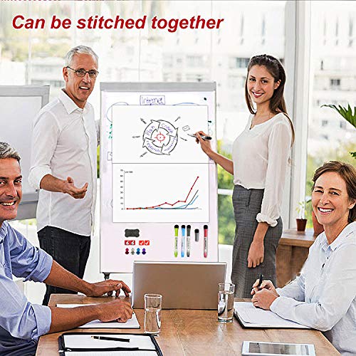 Magnetisch whiteboard - Voor op koelkast - A3 formaat - Planbord inclusief 4 stiften, 4 stickers, 4 pins en 1 wisser - Afbeelding 4