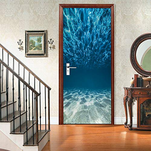 VIRANDA 3D Door Stickers Murals Peel and Stick - Underwater