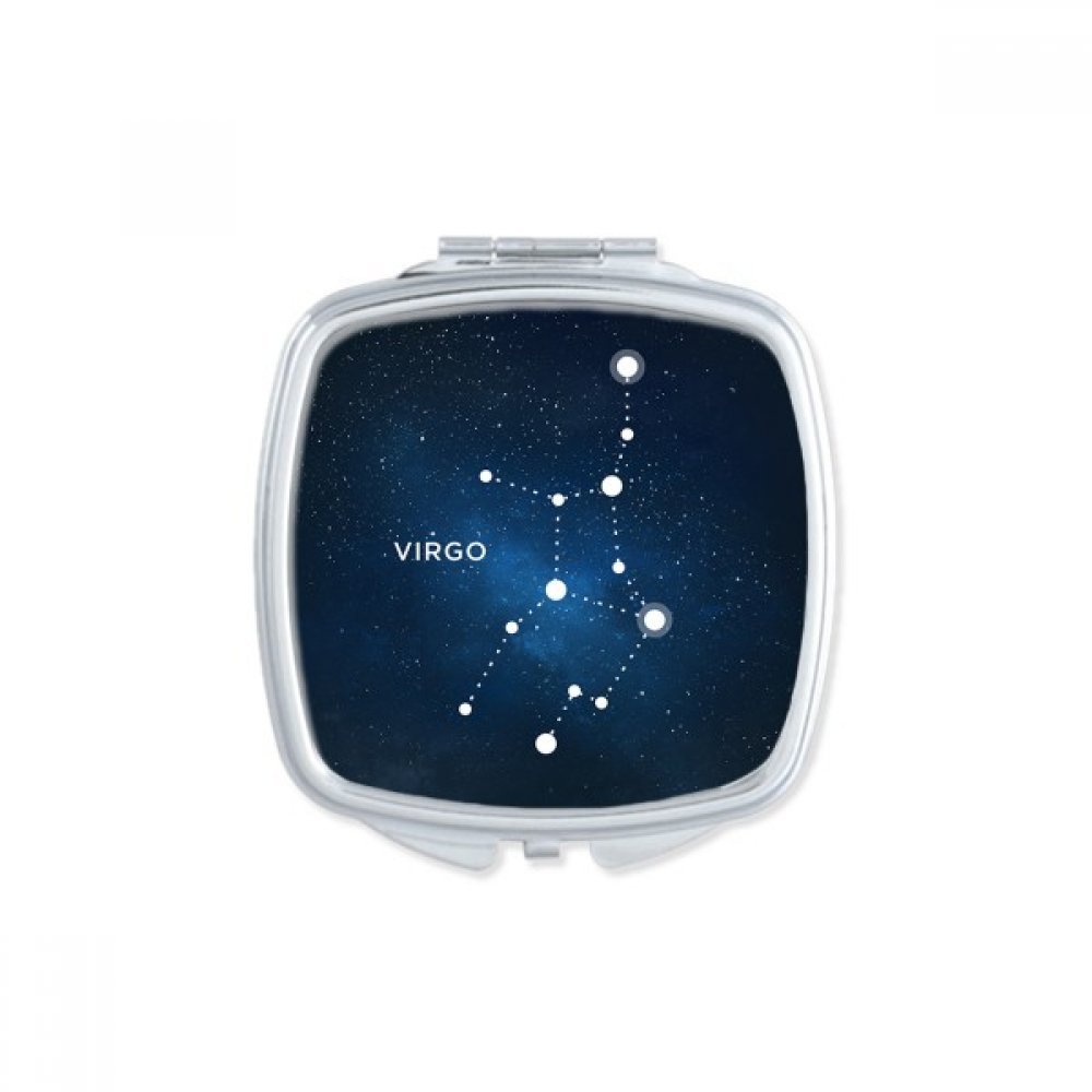 Miroir Taureau Constellation portable carré multicolore pour maquillage