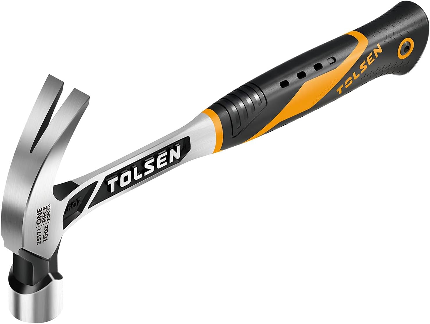 Tolsen - One Piece Forged Claw Hammer(Industrial),25171,16Oz