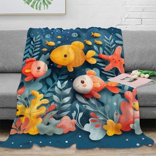 Couverture velours peluche épaulards 3D flanelle ultra douce