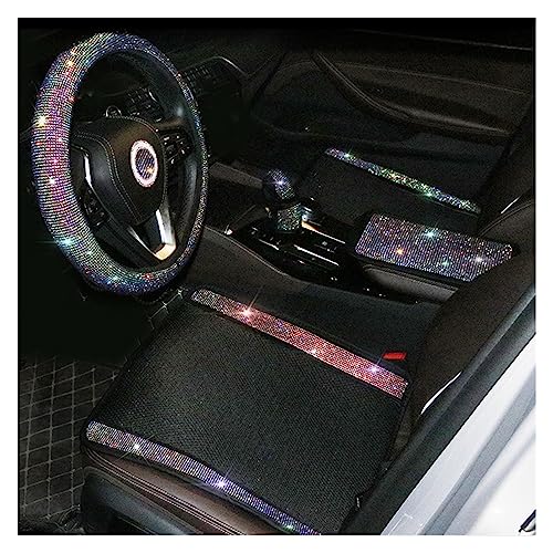 Housse de siege universelle auto strass colorés avec couvre accoudoir
