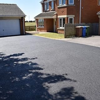 Resincoat Pro Tarmac & Concrete Driveway Paint, Restores Deep Black Finish, NOT Bitumen, Excellent Coverage & Durability (10Litre, Black)