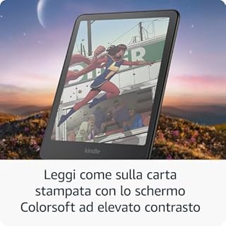 Amazon Kindle Colorsoft 16 GB + Custodia in pelle di prima qualità color caffè + Caricatore da 9 W