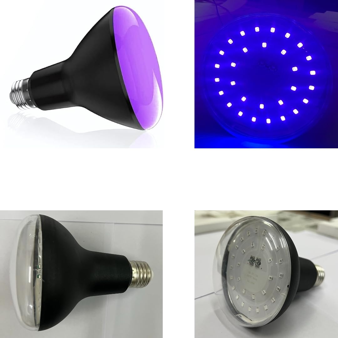 RDR UV Light Bulb 395nm Wavelength12Watt, 220vac (12, Watts) 1