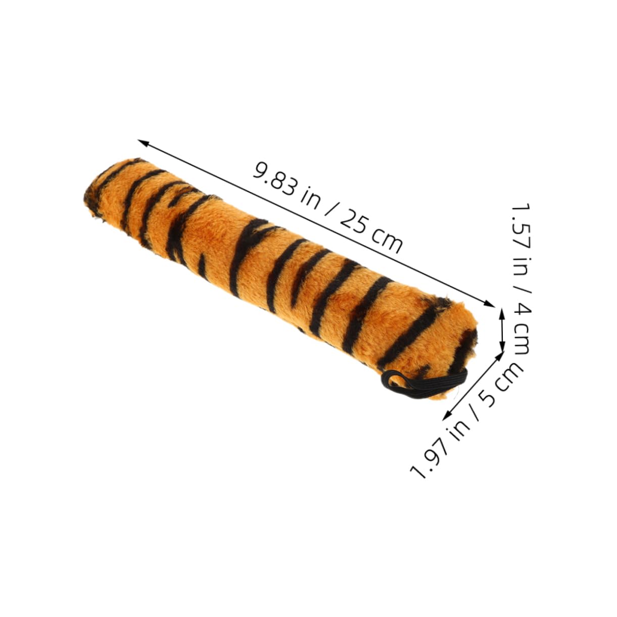 BESPORTBLE 3pcs Tiger Tail: Plush Animal Costume Set Stuffed Tail with Adjustable Elastic Strap Cosplay Accessories For Kids Birthday Parties Stage Performances