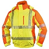 ELDEE YO-HiViz Pilotenjacke 4710, Warnschutzjacke, gelb/orange, mit Wattierung, Gr. S - XXXL (XL)