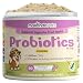 Makondo Pets Probiotics for Dogs & Puppies - Flavored, Made in USA, Extra Strength 9 Species Digestive Support Tummy Relief Enzyme Powder, 5 Billion CFUs per Scoop - 90 Scoops per Tub, 3.17 oz