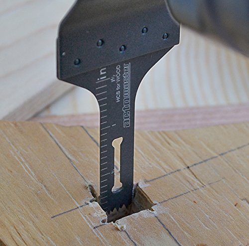 Actomaster Hcs Plunge Flush Cutting Blade Set For Oscillating Tool Multitool, Pack Of 9 #TOP4