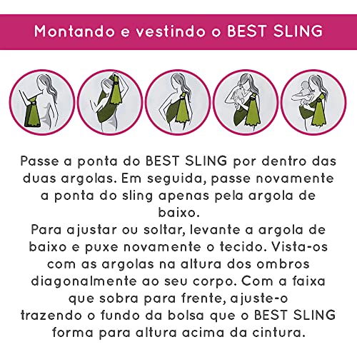 Sling de argolas, Best Sling, Pink