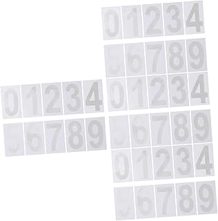 OSALADI 20 Sets Mailbox External Mailbox Number Numbers Stickers Reflective Sticker Logo Stickers House Numbers Hotel Door Numbers Street Address Number Mailbox Numbers Stickers