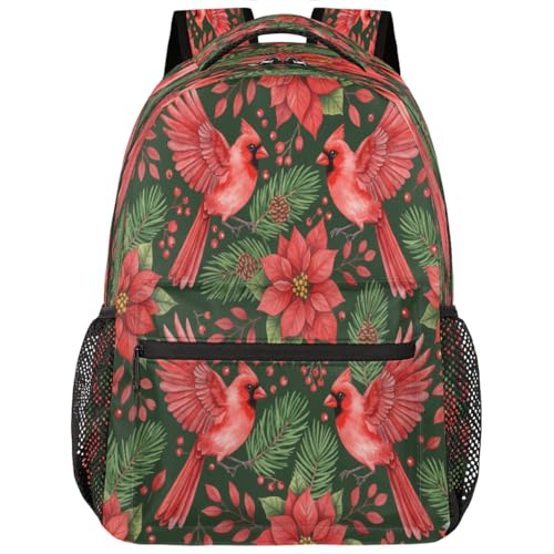 Mochila de viaje y universidad Cardinal Poinsettia para el campus y escapadas de fin de semana