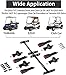 9.99WORLD MALL Golf Cart Seat Belts-42in Universal Retractable with Bracket Street Set Fit for 4(2+2) Passengers Golf Cart Club Car EZGO and Other Seat Belts Kit