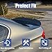 Rear Spoiler Compatible with BMW 5 Series F10 Sedan 528i 535i 550i and F10 M5 2010-2016 Carbon Fiber Printing Rear Trunk Spoiler Wing