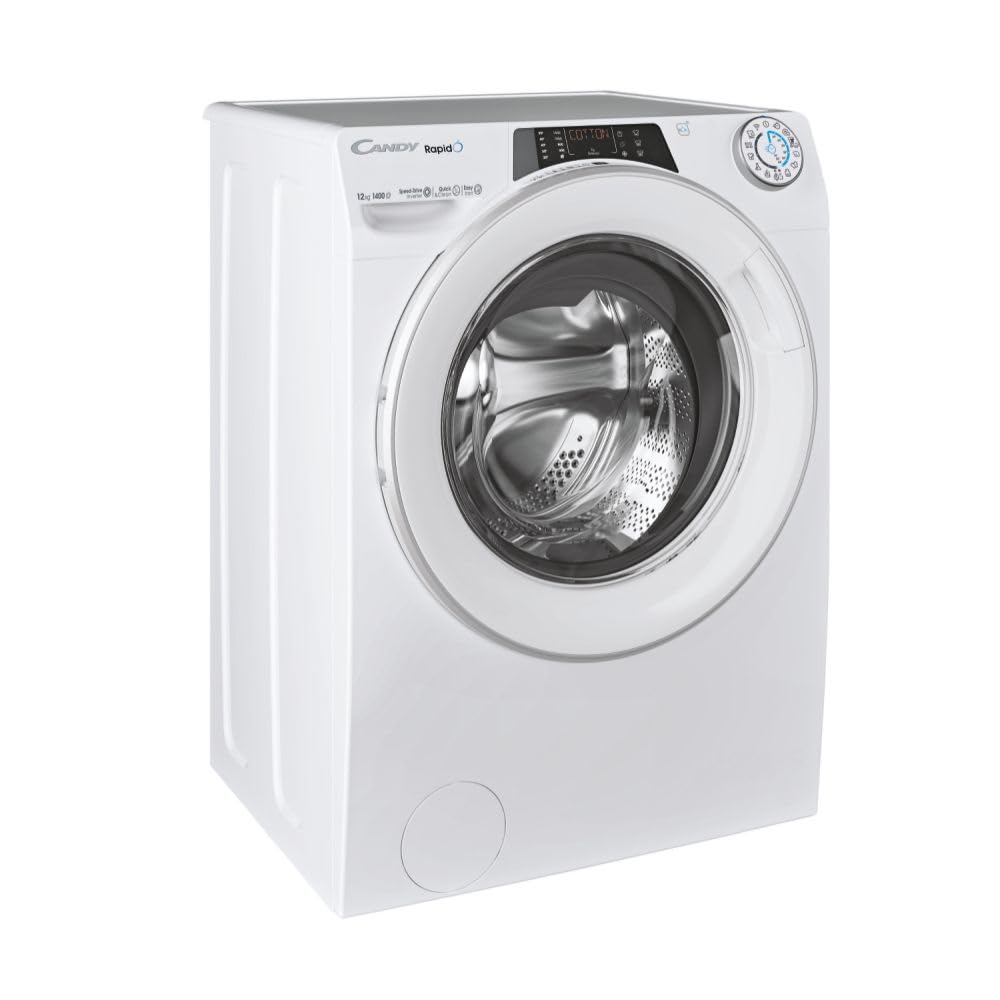CANDY - Lavatrice Hublot - Lavatrice 12kg/1400 giri/min - Classe energetica A - 15 programmi - WiFI+Bluetooth, Schermo Digital, Mix Power System - Bianco - 85 x 60 x 67 cm - Modello RO14126DWMST-S