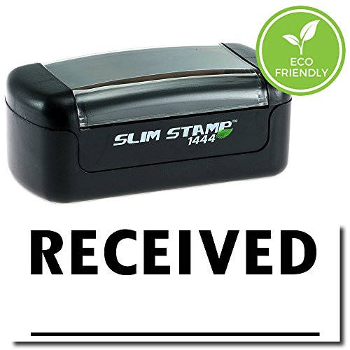 Cargo Stamp - Black Ink Pre-Inked Received Stamp Two Line, 1/2 x 1-1/2, Ideal for Warehouse Clerks - Durable, Long-Lasting, and Easy to Use - Ideal for Efficient Inventory Management