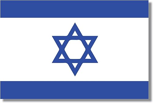 Miniatura 8 de Magnet Me Up Calcomanía magnética de bandera israelí, 4 x 6 pulgadas, paquete de 5, azul y blanco, imán automotriz resistente para automóvil,