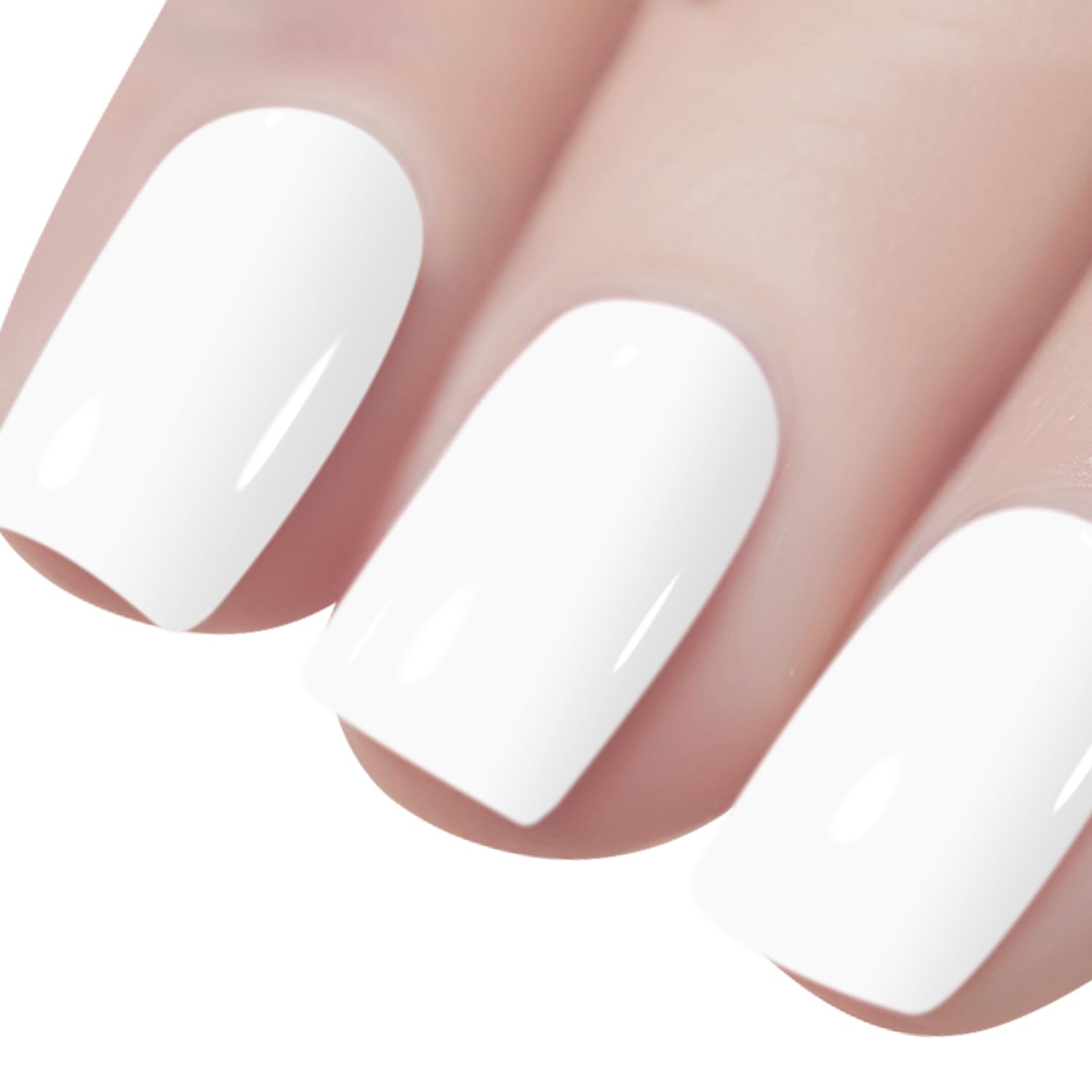 Vishine Smalto Gel per Unghie, 8ml Bianco French Soak Off UV LED Nail Art Fai da Te Manicure per Ragazze Donne LM046