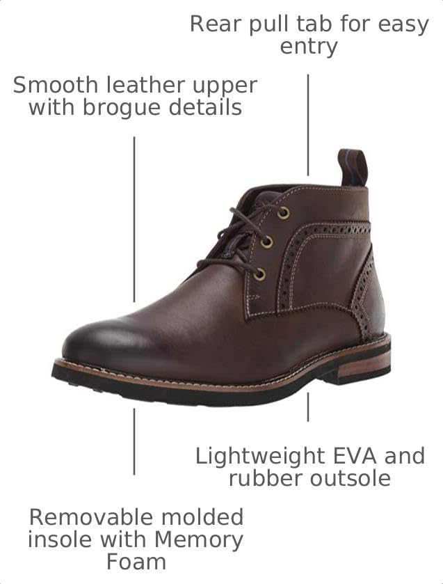 Image of Nunn Bush Ozark Plain Toe Chukka Boot with KORE Walking Comfort Technology