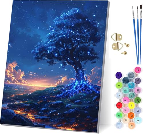 ̖ G DIY Paint by Numbers for Adults v LbgqS hG  Lbg uVƃANG̋ yCgoCio[ l̃NtgANeBre z[ ItBX ւ̃Mtg 30