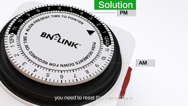 BN-LINK 24 Hour Mechanical Timer with Built-in Pin Controls