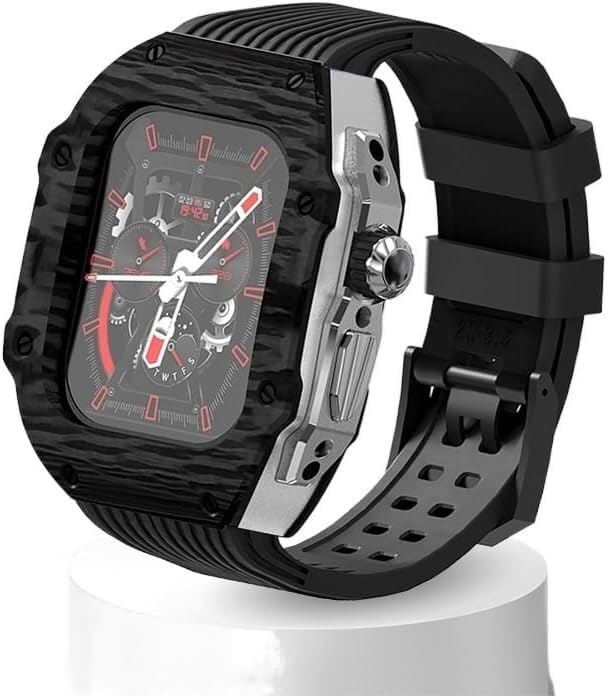Bracelet montre caoutchouc fluor 49 mm pour habiller votre Apple Watch 8