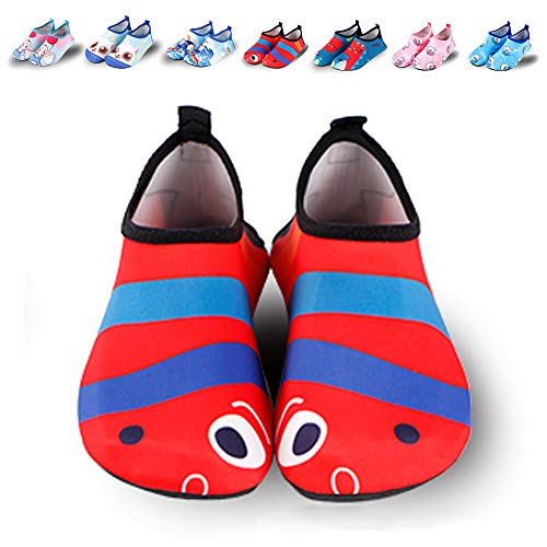Ikeyo Zapatos de Agua Zapatos de niños niñas Escarpines de Verano Zapatillas de Playa Piscina Surf Yoga Secado Rápido
