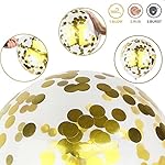 Balloons Navy Blue and Gold, 12 Inch Navy Blue Metallic Chrome Gold and Confetti Latex Balloons, Blue Gold Party Balloons Helium Balloon Set for Boys Birthday, Wedding, Baby Shower Party Decorations - Image 3