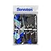 Senston New Rackets Grip Anti Slip Perforated Super Absorbent Tennis Overgrip Badminton Overgrip Pickleball Overgrip 5 Pack Black