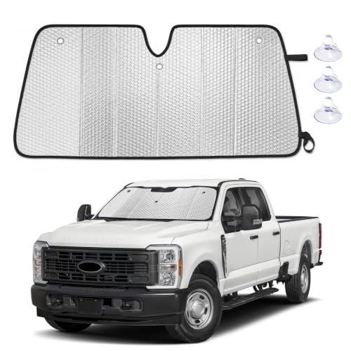 Image of EcoNour Foldable Sun Shade Fit for Ford F250 2017-2024 2025 2026
