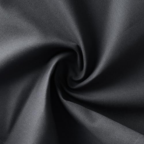 Image of Cotton Kitchen Apron for Women & Men - Set of 1 - Uni Plain, (28 inch X32 inch) Durable Apron with Spacious Pocket - Perfect Kitchen Set for Home or Professional Use - Charcoal Grey